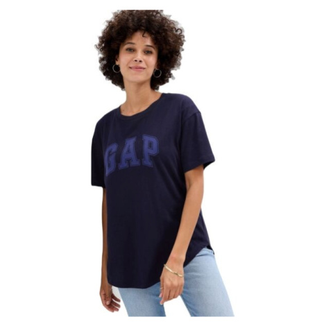 GAP ORGANIC VINTAGE Dámske tričko, tmavo modrá, veľkosť