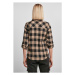 Urban Classics Ladies Turnup Checked Flanell Shirt black/softtaupe