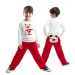 Denokids Deer New Year Boy's Red Velvet Suit