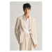 SAKO GANT REG STRETCH LINEN BLAZER SOFT OAT