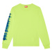 Tričko Diesel T-Just-Ls-Slits-N2 T-Shirt Acid Lime