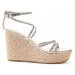 Leindia  88504  Espadrilky Strieborná