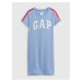 Modré dievčenské šaty s logom GAP