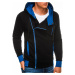 Ombre Hoodie B297 Black/Blue