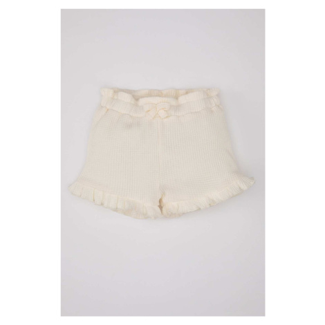 DEFACTO Baby Girl Comfort Fit Waffle Shorts