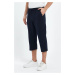 92406 Dewberry Adjustable Elastic Waist Mens Capri-NAVY