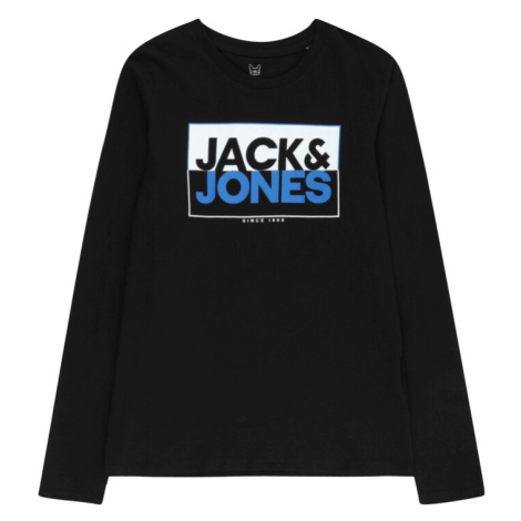 Jack & Jones Junior Tričko  modrá / čierna / biela