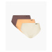 Women's classic panties ATLANTIC 3Pack - dark beige/apricot/ecru