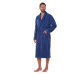 Cotton Long Navy Navy Robe