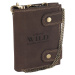 Always Wild Hnedá pánska peňaženka s retiazkou A016 2901-BIC Brown