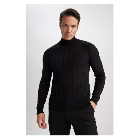 DEFACTO Slim Fit Half Turtleneck Ribana Pullover