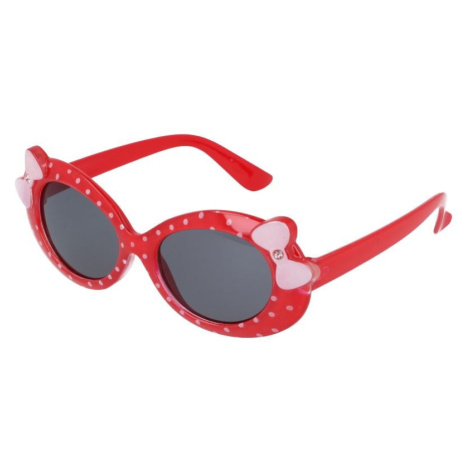 Sunmania Červeno-biele bodkované slnečné okuliare pre deti &quot;Sweet&quot; 393702145