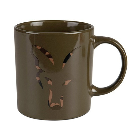 Fox hrnček green and camo head ceramic mug