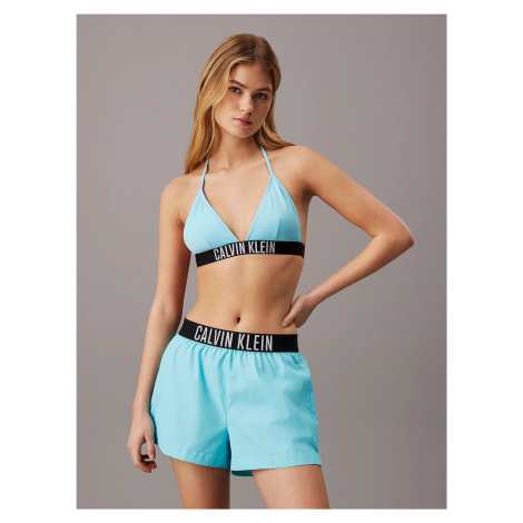 Dámske plážové šortky KW0KW02482 DCE light blue - Calvin Klein