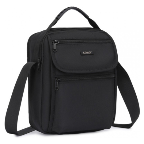 Odolná pánska crossbody taška Kono - čierna