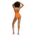 Dámske jednodielne plavky S36W-27 Fashion šport oranžové - Self
