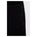 Detské bavlnené tepláky Sisley čierna farba, jednofarebné