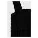 Dievčenské šaty GAP čierna farba, mini, áčkový strih