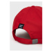Bavlnená čiapka Superdry červená farba, jednofarebná