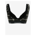 Čierna kockovaná braletka Calvin Klein Underwear