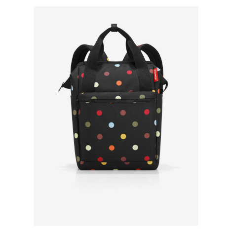 Čierny bodkovaný batoh a taška 2v1 Reisenthel Allrounder R Dots