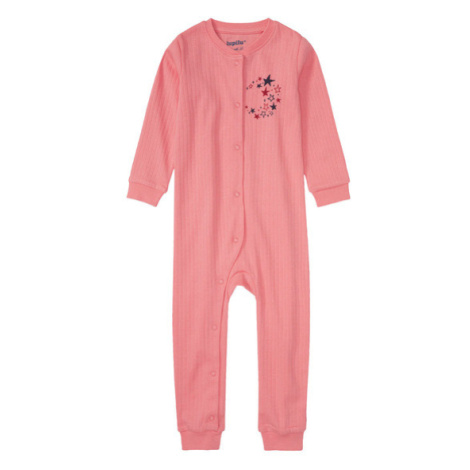 lupilu® Dievčenský bavlnený overal na spanie pre bábätká BIO (ružová)
