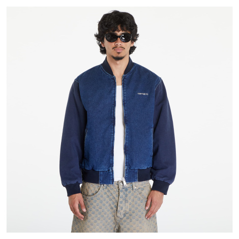 Bunda Carhartt WIP Paxon Bomber UNISEX Blue/ Dark Navy/ Stone Washed