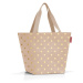 Nákupná taška cez rameno Reisenthel Shopper M Metallic dots coffee