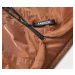 Dámska bunda v karamelovej farbe s kapucňou (B8105-12)