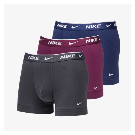 Nike Dri-FIT Trunk 3-Pack Midnight Navy/ Bordeaux/ Anthracite