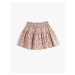 Koton Floral Tiered Mini Skirt with Elastic Waist