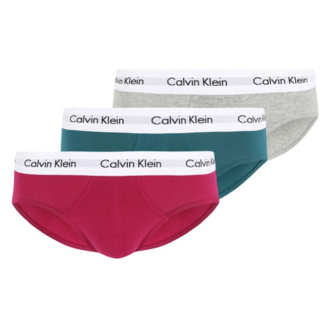 Calvin Klein Underwear Nohavičky  sivá / smaragdová / červená / biela