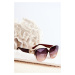 Women's Sunglasses with Gold Detailing UV400 Brown