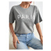 Sivé tričko PARIS