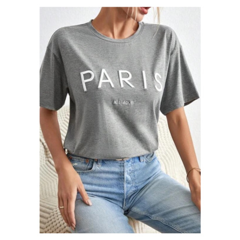 Sivé tričko PARIS iMóda