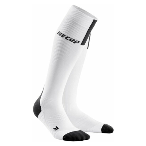 CEP WP40BX Compression Tall Socks 3.0 White-Dark Grey II Bežecké ponožky
