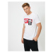 Koton Men's White Short Sleeve Bugs Bunny Printed T-Shirt