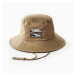 Trekingový klobúk Travel 100 s ochranou proti UV hnedý