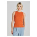 TOP GANT HIGH NECK RIB TANK TOP PUMPKIN ORANGE