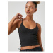 Koton Crop Undershirt Thin Strap U Neck Ribbed