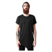 Asymmetrical long black t-shirt