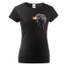 Dámské tričko s potlačou umenia a LGBT - tričko na podporu komunity