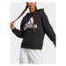 Adidas Mikina Essentials Big Logo Oversized French Terry Hoodie HR4934 Čierna Loose Fit