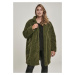 Women's Oversized Sherpa Coat Olive