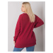 Chestnut sweatshirt tunic in a larger size with Parma inscriptions on the sleeves