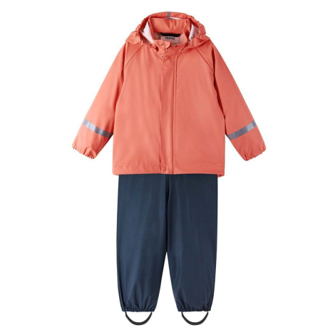 Detská bunda a nohavice Reima oranžová farba