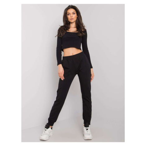 Sweatpants-RV-DR-7365.17P-black Rue Paris