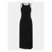Calvin Klein Jeans Každodenné šaty Tie Detail J20J223050 Čierna Slim Fit