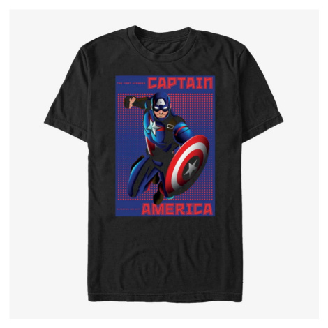 Queens Marvel Avengers Classic - Halftone Cap Unisex T-Shirt Black