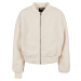 Women's Oversized Jacket Sherpa Bomber Jacket whitesand